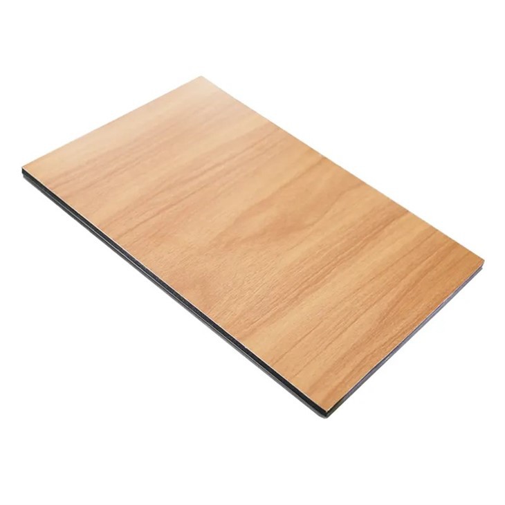 3mm 4mm ACP Wall Cladding Wooden Finish Aluminum Composite Panel