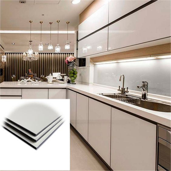 Panneau composite en aluminium brillant pour la décoration intérieure/extérieure